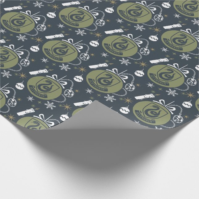 Papier Cadeau SLYTHERIN™ - Graphique Bauble de vacances (Coin)