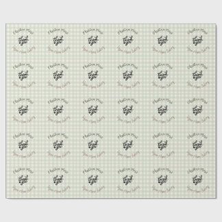 Papier Cadeau Small Vegan Home Bakery Thank You Pattern