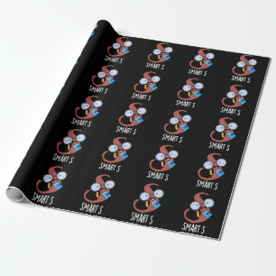 Papier Cadeau Smart S Funny Alphabet Pun Dark BG