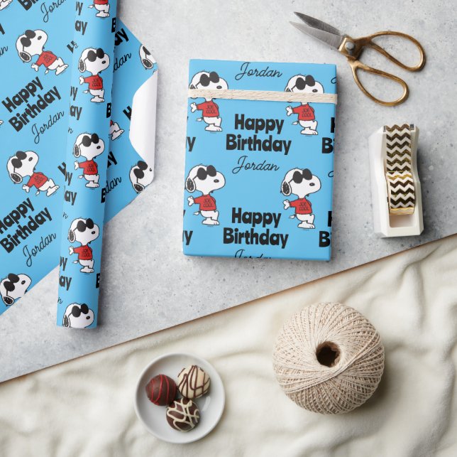 Papier Cadeau Snoopy "Joe Cool" debout (Artisanat)