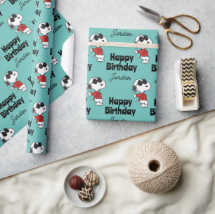 Papier Cadeau Snoopy "Joe Cool" debout