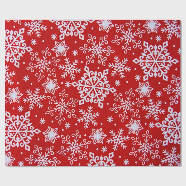 Papier Cadeau Snowflakes (Plat)