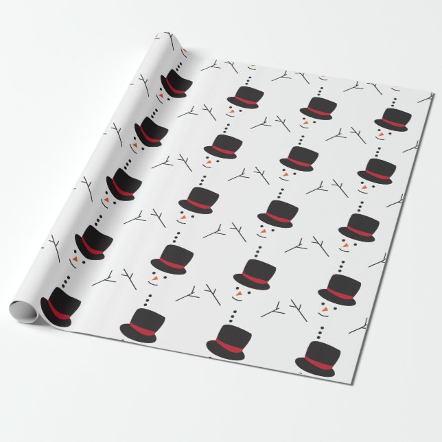 Papier Cadeau Snowman (Déroulé)