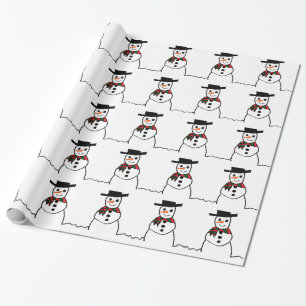 Papier Cadeau Snowman