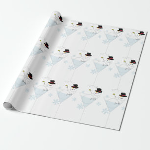 Papier Cadeau Snowman Martini