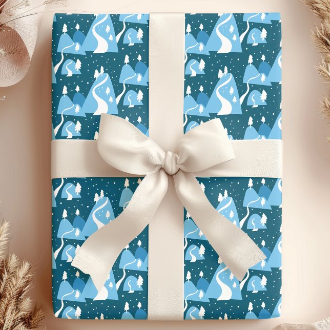 Papier Cadeau Snowy Winter Wonderland (Créateur téléchargé)