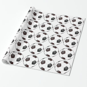 Papier Cadeau Soccer Balls