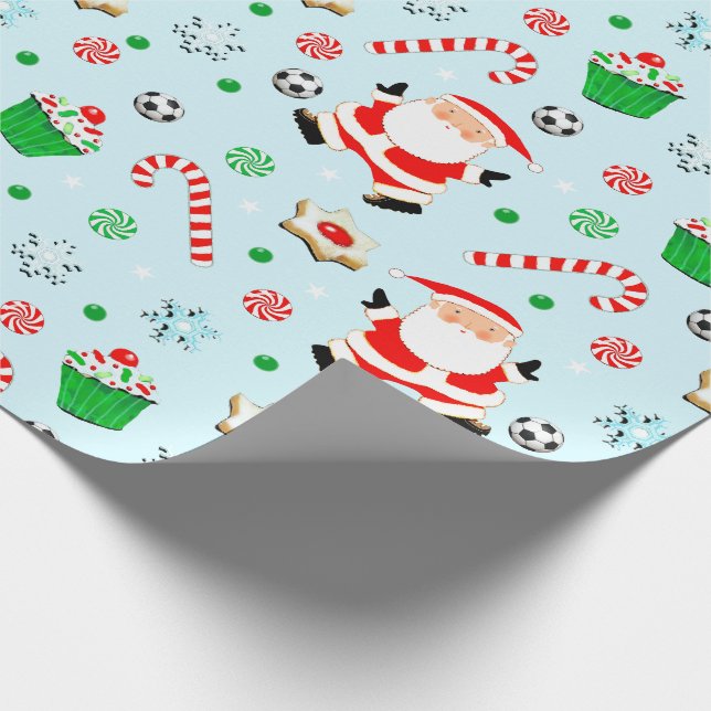 Papier Cadeau Soccer Noël cadeau de vacances (Coin)