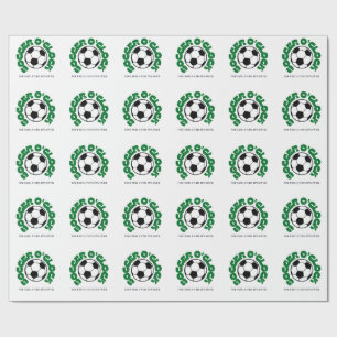 Papier Cadeau Soccer O'Clock – Concentré jusqu'à la fin Footba