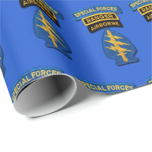 Papier Cadeau SOF SFG SOC des bérets verts SF de groupe de