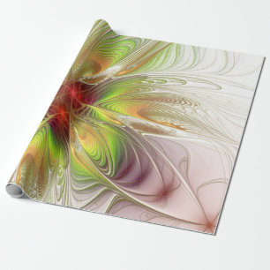 Papier Cadeau Soft and tenderness fractal fantasy flower