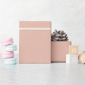 Papier Cadeau Soft Apricot Rose Solid