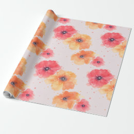 Papier Cadeau Soft Floral Blooms Boutique Wrapping Paper
