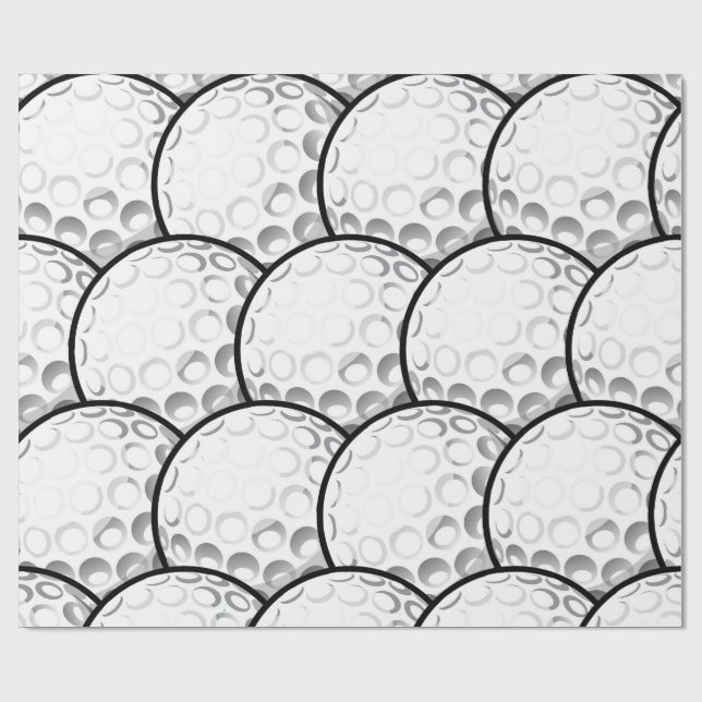 Papier Cadeau Soirée de Golf Passionnante (Plat)