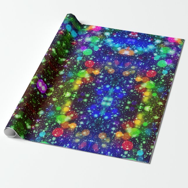 Papier Cadeau Soirée d'hiver Motif moderne et élégante (Déroulé)