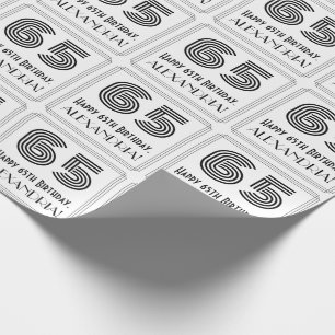 Papier Cadeau soixante-cinquième Anniversaire : L'art déco a