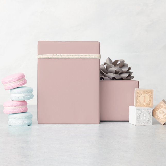 Papier Cadeau Solide "Dusty Blush" (Baby Shower)