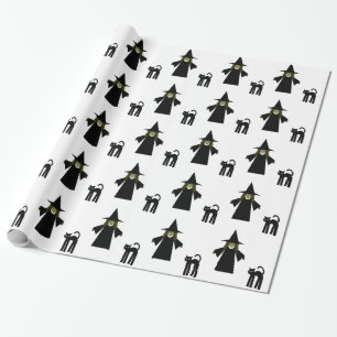 Papier cadeau sorcier et chat par Cheeky Witch