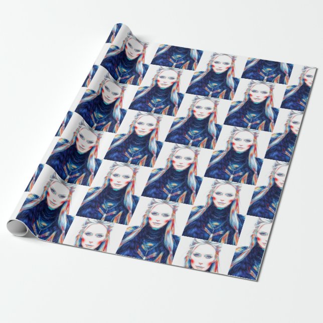 Papier Cadeau Sorcière islandaise (Déroulé)