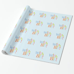 Papier Cadeau Souhaitez Grande Bougie