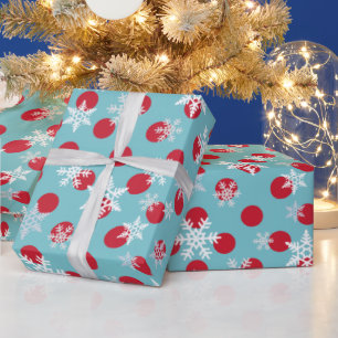Papier Cadeau Souhaits D'Hiver Célébrent Les Fêtes