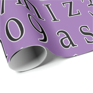 Papier Cadeau Soupe Alphabet Choisissez votre propre couleur