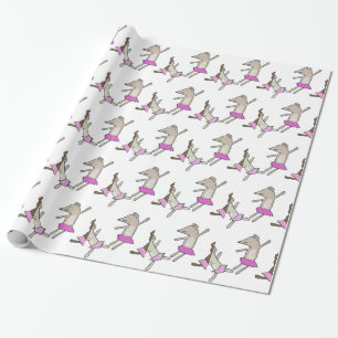 Papier Cadeau souris de danse
