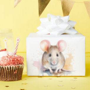 Papier Cadeau Souris Faune et Nature Jeu de couleurs de l'eau