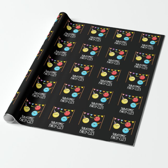 Papier Cadeau Sous-groupe des partis atomiques Funny Science Pun (Déroulé)