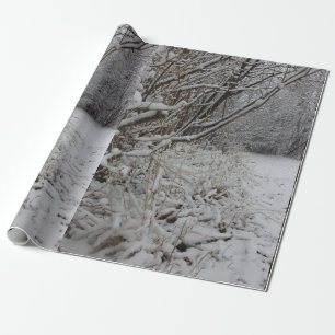 Papier Cadeau Sous une couverture de neige