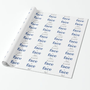 Papier Cadeau Souvenez-vous des beaux jours face à face