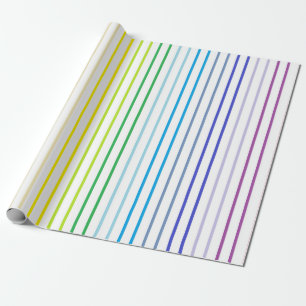 Papier Cadeau Spectre plus large pointillé vertical Arc en arc
