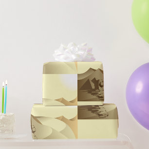 Papier Cadeau Sphinx Dans Le Désert