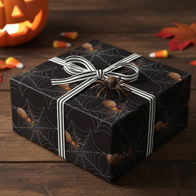 Papier Cadeau Spider Et Spider Web (Créateur téléchargé)