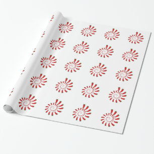 Papier Cadeau Spirale de Pepper Diva Rouge