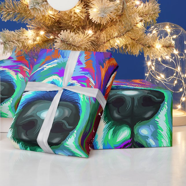 Papier Cadeau Splash Art Great Dane Puppy Lover Toxits (Vacances)