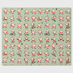 Papier Cadeau Sport Fitness Noël