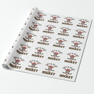 Papier Cadeau Sport Hockeys