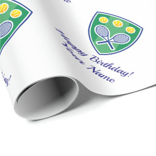 Papier Cadeau Sports croisés anniversaire ou vacances de