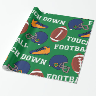 Papier Cadeau SPORTS Football Toucher Amusants Colorful Motif