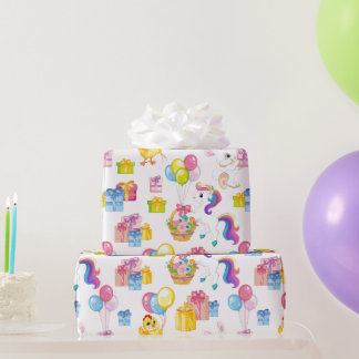 Papier Cadeau Spring Birthday Party 