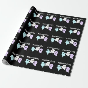 Papier Cadeau Squad Ghouls Drôle Halloween Fantôme Pun Dark BG