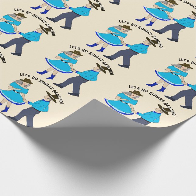 Papier Cadeau Square Dance Couple (Coin)