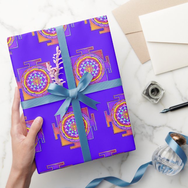 Papier Cadeau Sri Yantra - Symbole hindouiste Design 1 (Cadeaux)