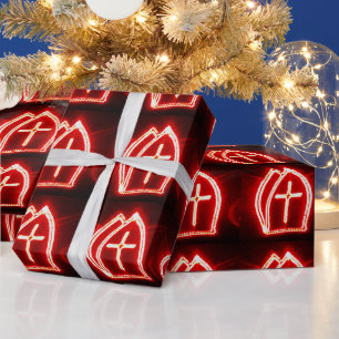 Papier Cadeau St. Nick's Day Dutch Miter Motif Sinterklaas