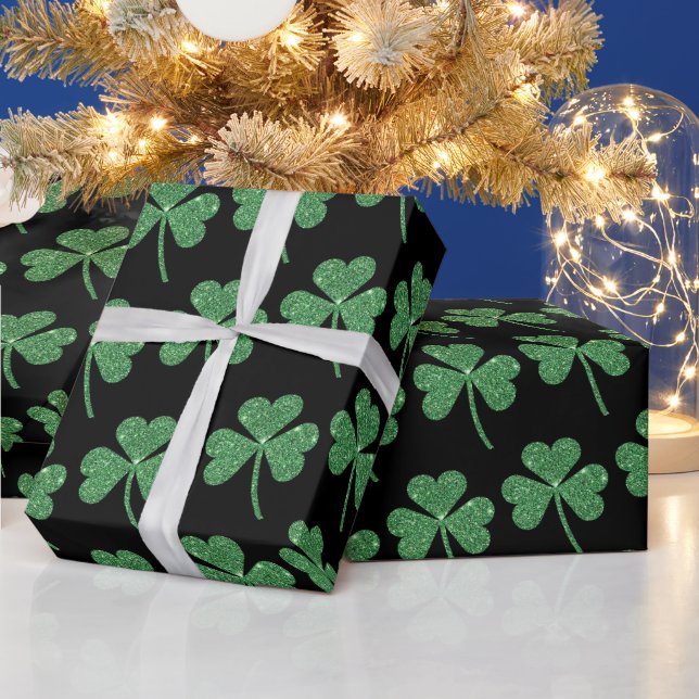 Papier Cadeau St. Patrick's Day Green Vine Shamrock Irish Party (Vacances)