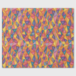 Papier Cadeau Stained Glass Effect Rainbow Wrapping Paper