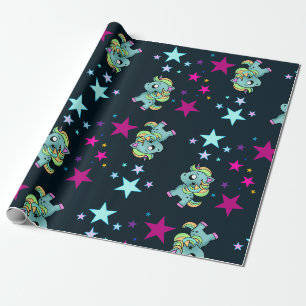 Papier Cadeau Star Cosmic Unicorn Universe Amitié magique