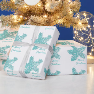 Papier Cadeau Starfish Motifs Turquoise Aqua Art Joyeux Noël 