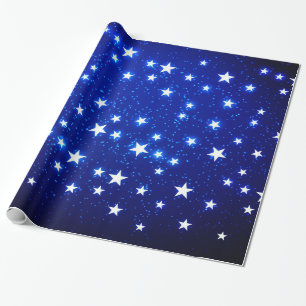 Papier Cadeau Stargazer bleu